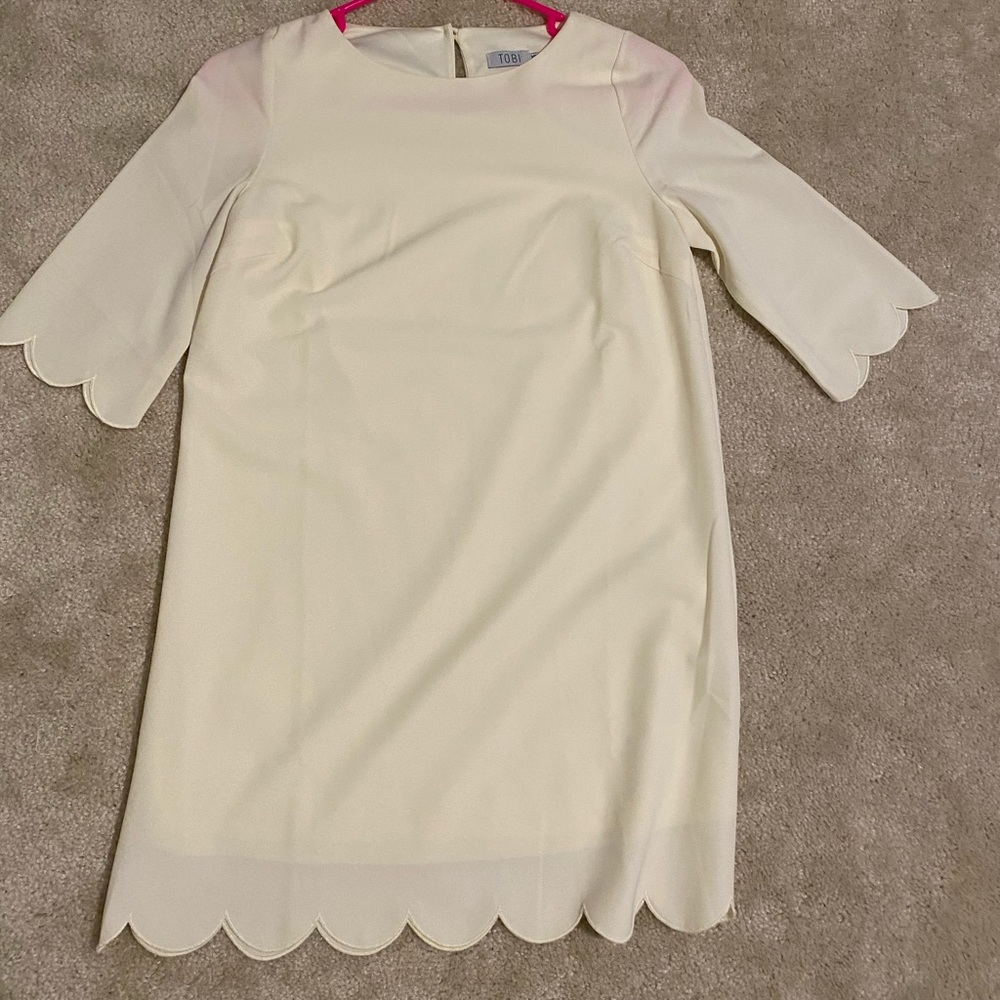 White scallop dress Tobi